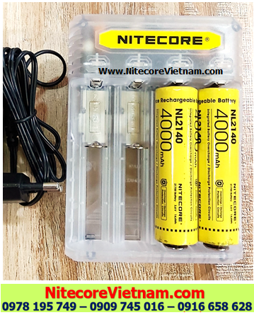 Nitecore Q4 (Bộ sạc 04 Khe Sạc kèm sẳn 02 pin SẠC NITECORE IMR21700 4000mAh lithium 3.7v) chính hãng